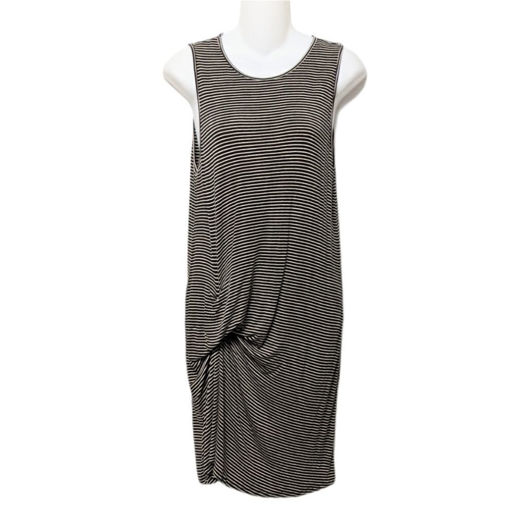 RILLER & FOUNT Ricky Striped Modal Dress M - Picture 2 of 10